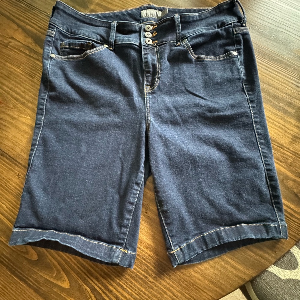 Torrid Dark Blue Jean Shorts